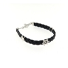 bracciale in cuoio ed argento