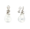 orecchini con diamanti e perle barocche