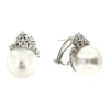 orecchini con diamanti e perle