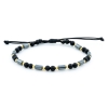 Bracciale da uomo in onice ematite ed oro