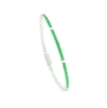 Bracciale tennis con tsavorite e diamanti