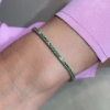 Bracciale tennis con tsavorite e diamanti 